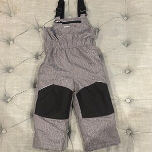 Swiss Tech Kids Overalls in Gray and Black
